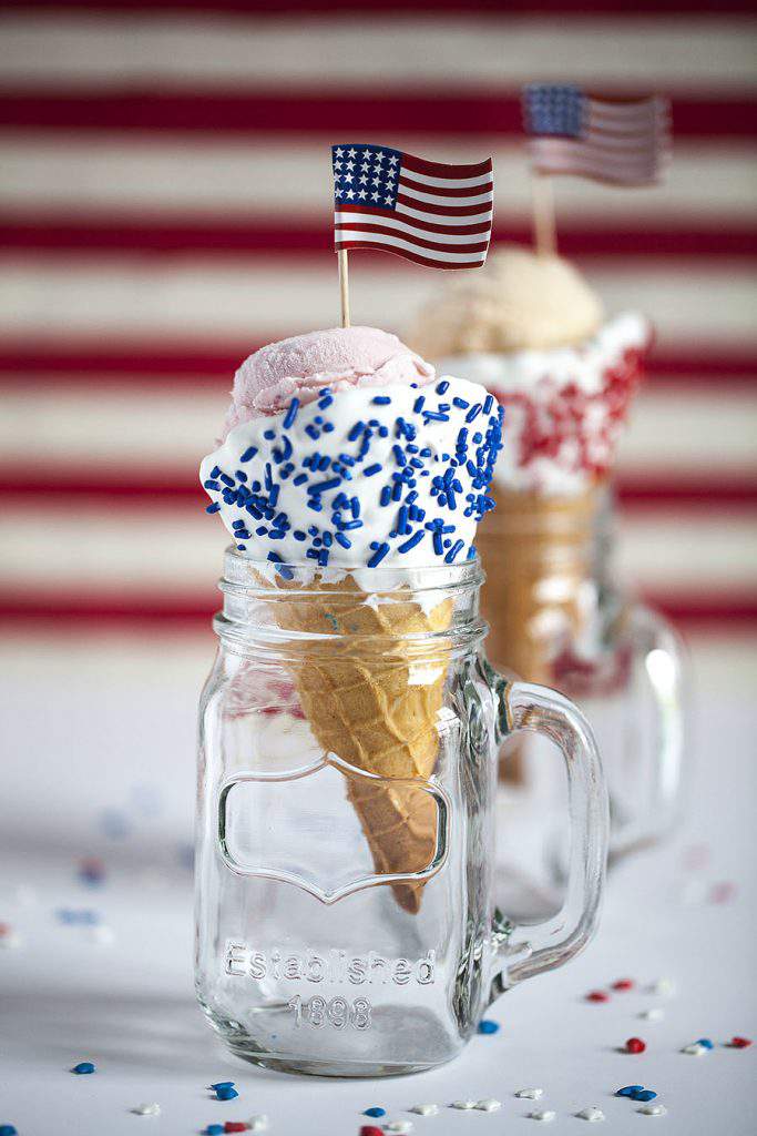 Patriotic Waffle Cones - Celebrate Creativity