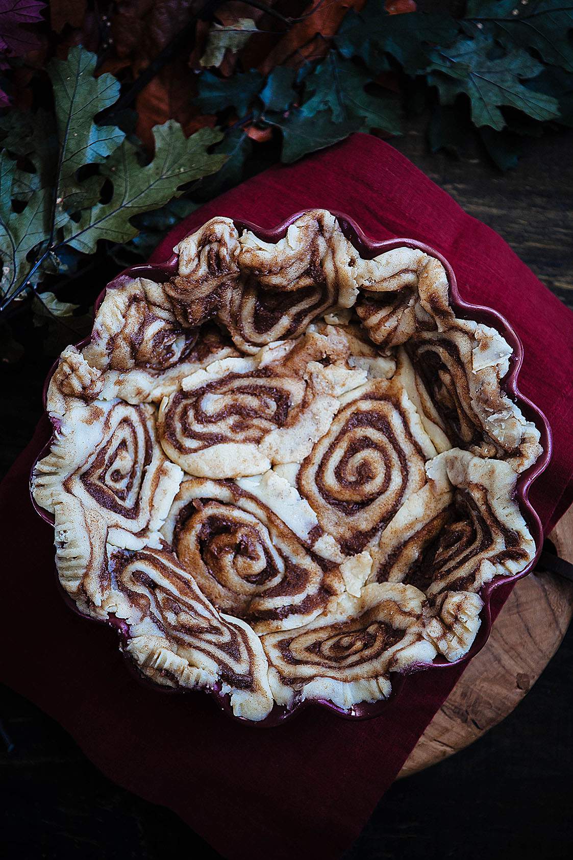 cinnamon bun pie crust