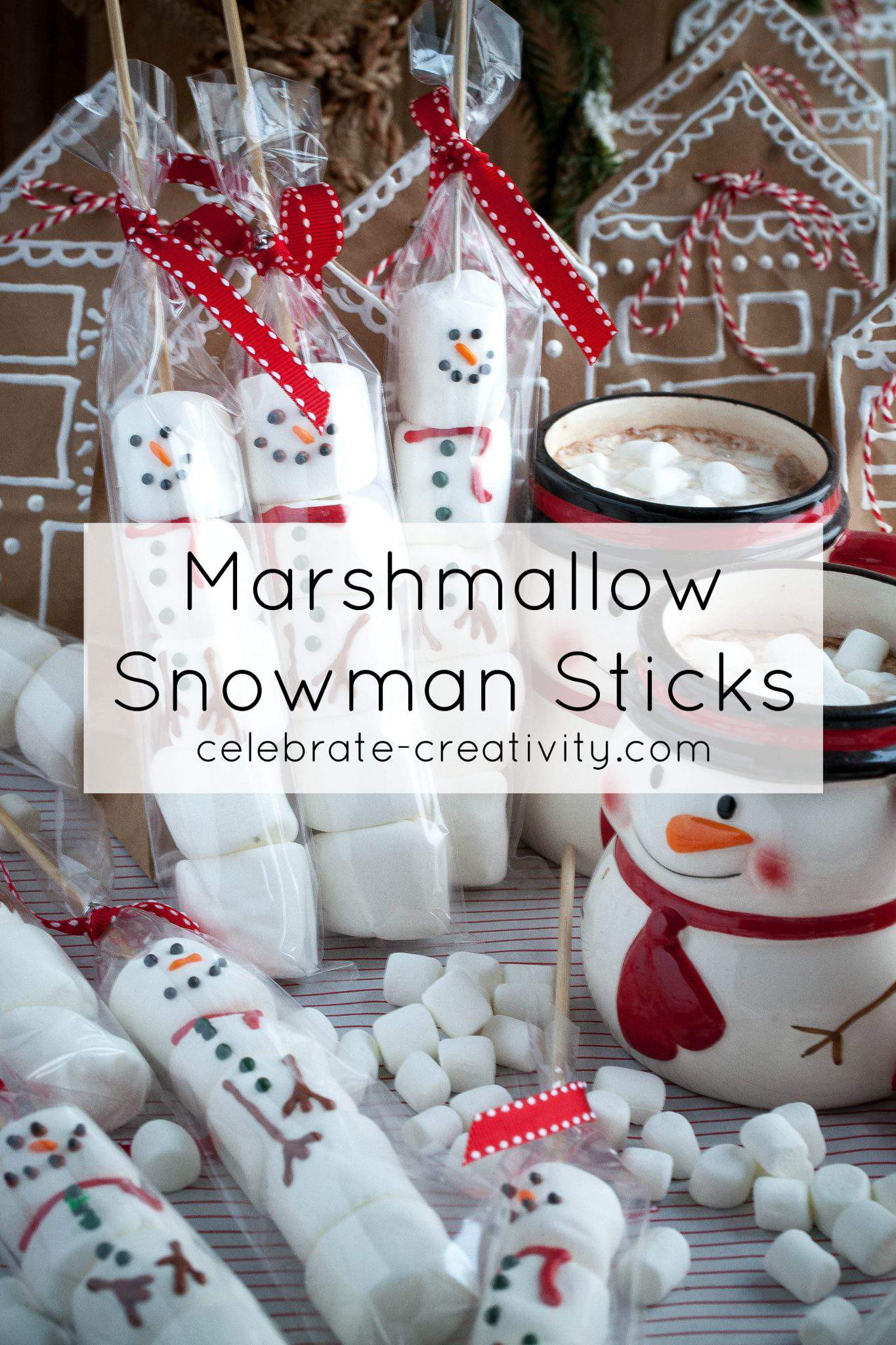 Marshmallow Snowman Sticks Celebrate Creativity