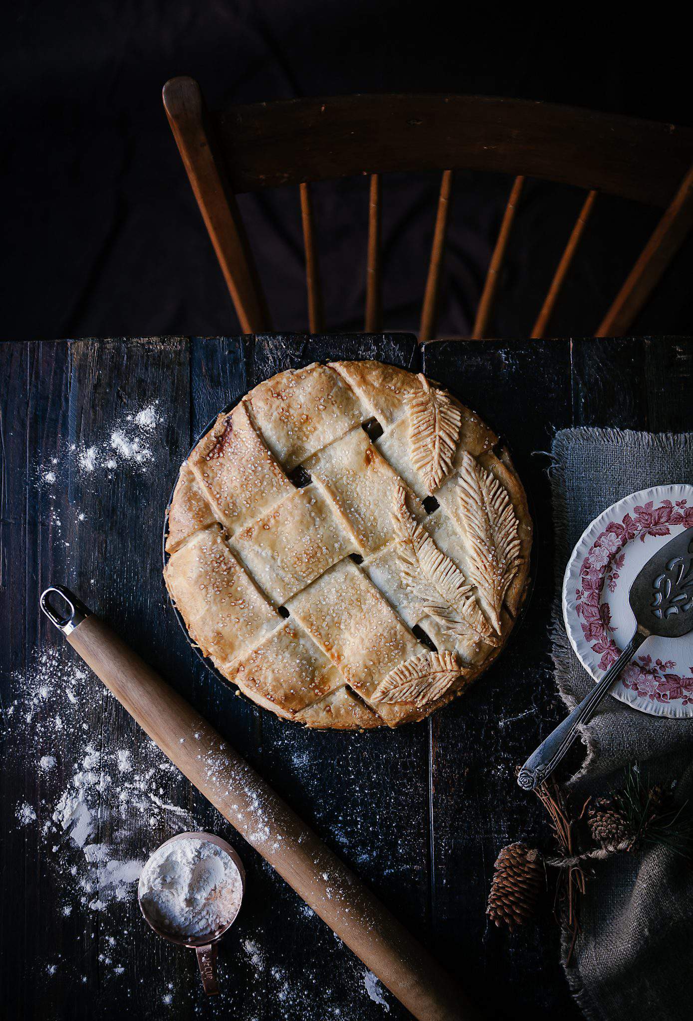 apple pie with feathers