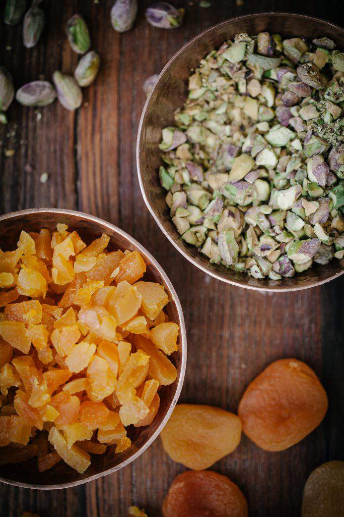 pistachios and apricots