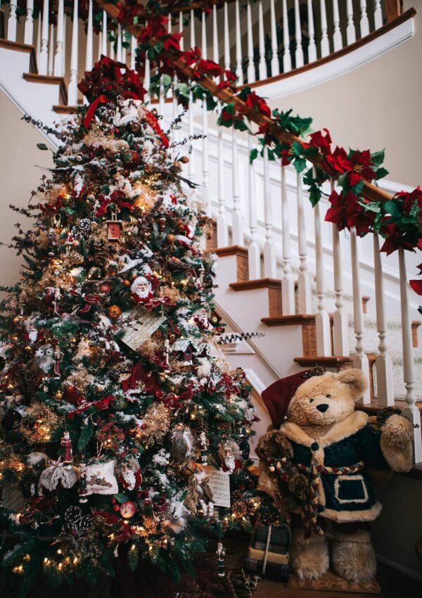 Christmas tree foyer