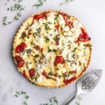 pepper and goat cheese tart