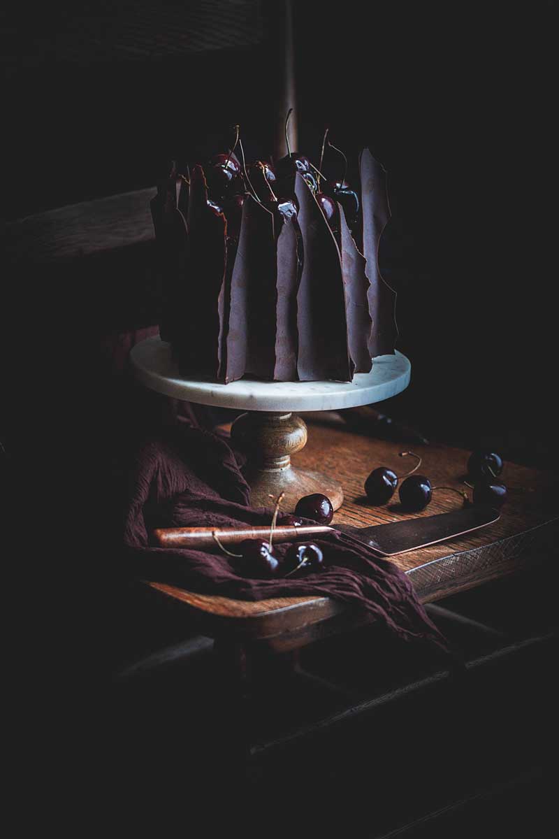 dark and moody cake