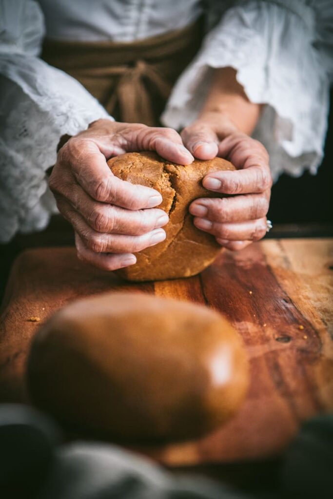 rolling gingerbread