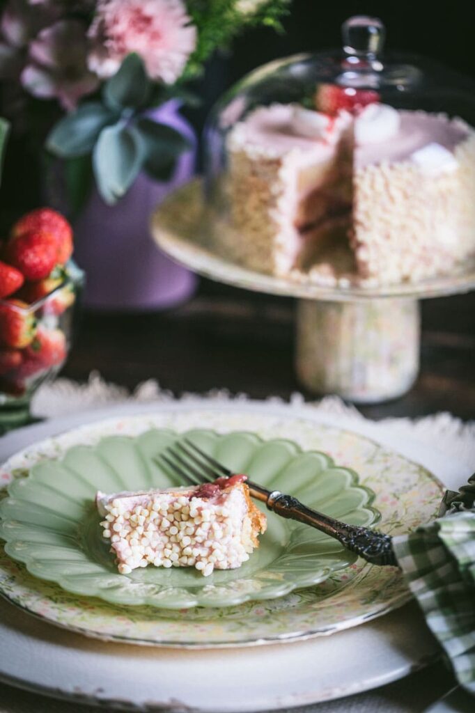 cake stand and plates